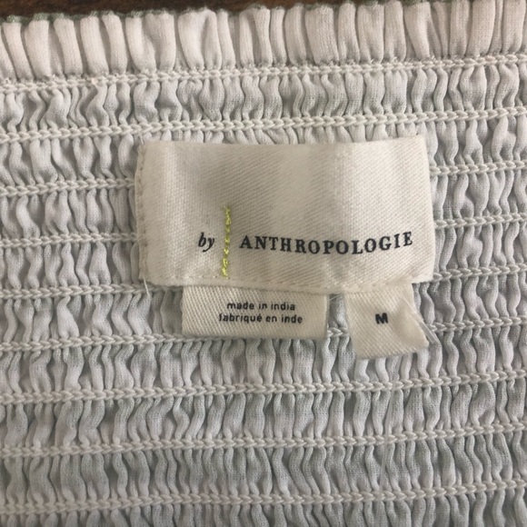 Anthropologie Green and White Striped Crop - Picture 4 of 7